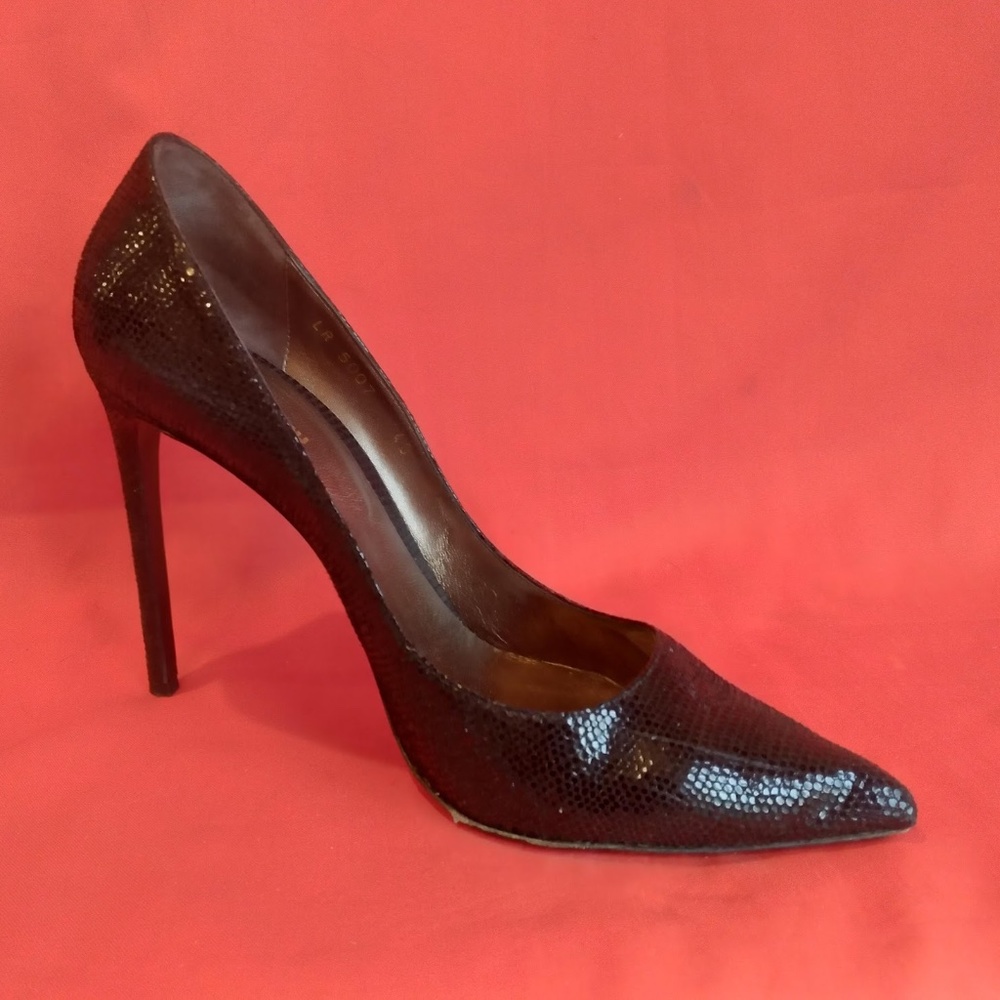 Lerre Black Leather Shoes Made in Italy